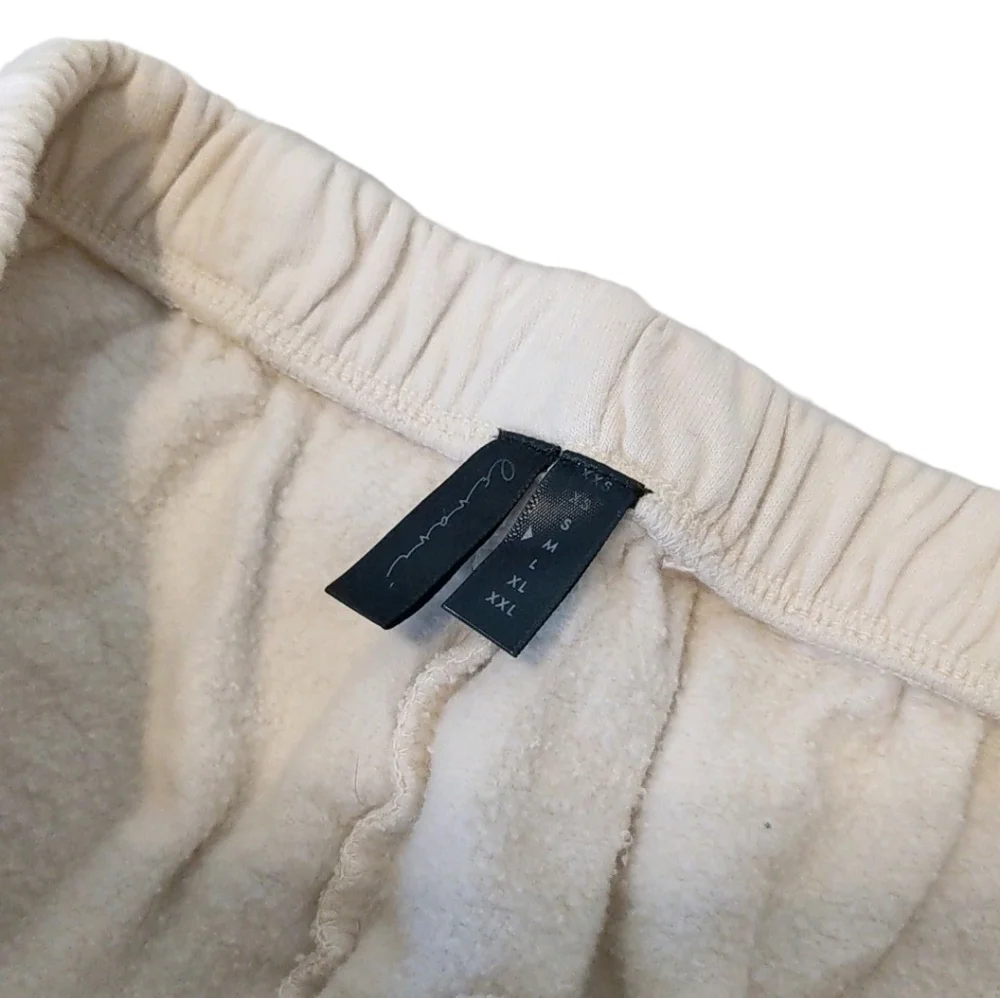 Levavi Varsity Club Made in USA Cotton Sweatpants Medium Bone - Picture 4 of 14